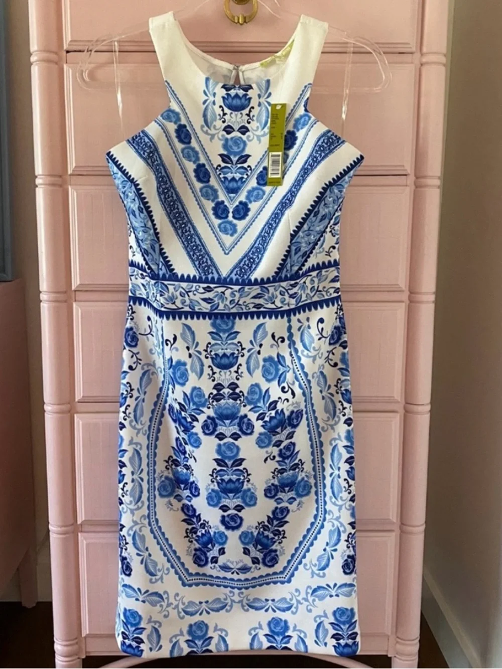 NWT Gianni Bini Blue White Dress - Picture 1 of 3